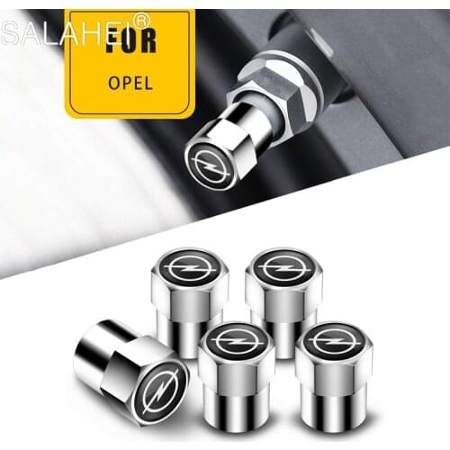 For Opel Astra Vectra Insignia Antara Meriva Zafira 5Pcs Car Goods Protection Tire Air Valve Cap Tire Wheel Stem Cover Styling