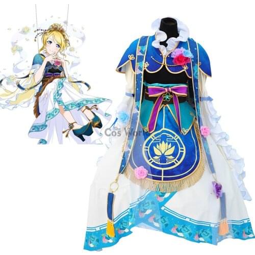 Love Live School Idol Project Ayase Eli Seven Lucky Gods Dress Uniform Outfit Anime Cosplay Costumes