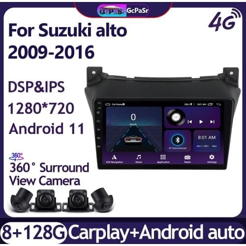 4G+64G Android 10 Car DVD Player For Suzuki alto 2009 2010 2011 2012 2013 2014 2015 2016 Multimedia Stereo Navigation GPS Radio