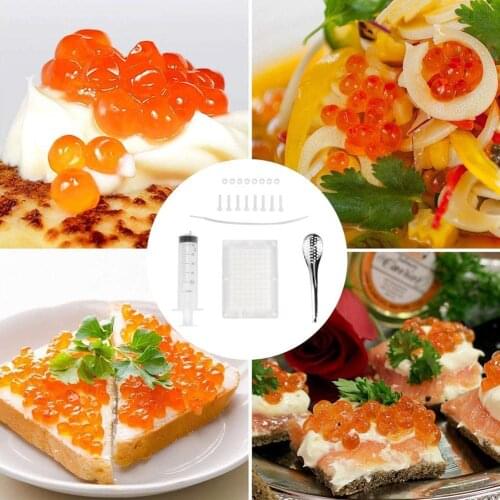 Caviar Maker 100 Holes Molecular Gourmet Tools Kitchen Equipment Kitchen Tools Decoration Gadgets Seafood Cooking S1J0
