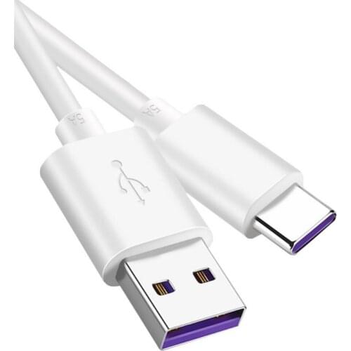 1/1.5/2m 5A USB Type-C Super Fast Charging Cable Data Transfer Cord Mobile Phone Cables for Huawei