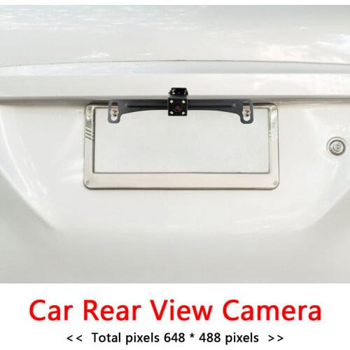 Rear View Camera Wide Angle Reverse Backup Camera Car License Plate 170 Degree Easily Installation Personal Car Elements