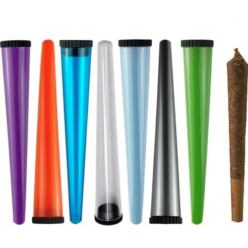 5/10pcs112mm Cone Filler Cones Rolled Hemp Holder Doob Tubes Pill Box Portable Waterproof Tobacco Weed Box for 110mm cigarette