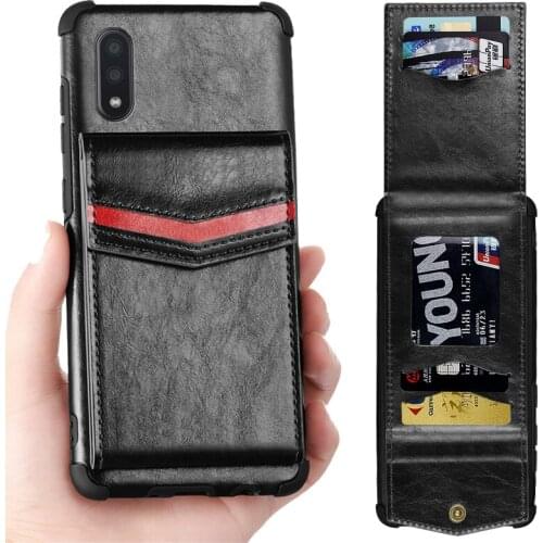 Leather Flip Phone Case For Samsung S10 S20 Plus S20 Ultra A10 A20 A30 A50 A70 A10S A20S A20E A01 A11 A21 A21S Note 10 Pro