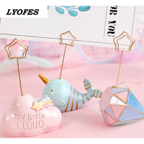Creative lovely scene photo folder note folder creative resin message folder business card folder cute ornaments