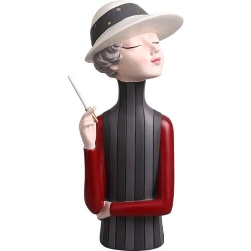 Moden Gorgeous Girl Resin Art Statue Gift Fairy Accessori Fashion Style Sculpture ornaments Home Decoration Tabletop figurines