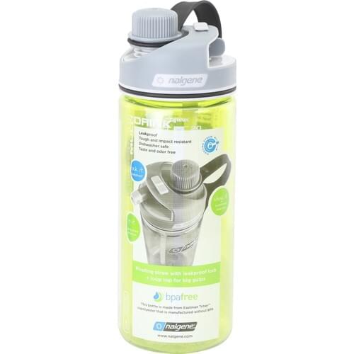 Nalgene NG250.08.1790 Nalgene Multidrink Green -Gray Cap Tritan Waterer Drinker-Flask Gray