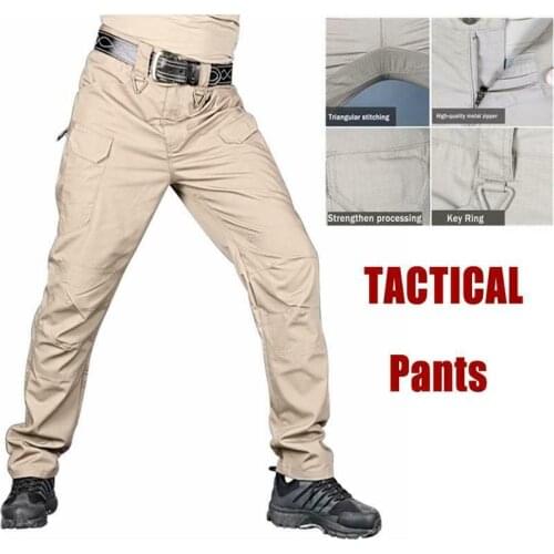 New Mens Camouflage Cargo Pants Elastic Multiple Pocket Military Male Trousers Outdoor Joggers Pant Plus Size Tactical Pants Men
