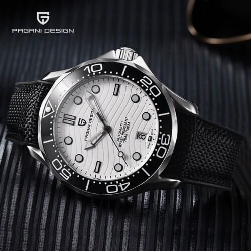 PAGANI DESIGN Automatic Watch Men Top Luxury Men Mechanical Wristwatches 2021 Stainless Steel NH35 Waterproof Clock reloj hombre