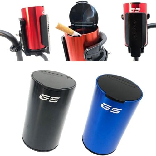 Motorcycle Ashtray Garbage Coin Storage Cup Container Cigar Ash Tray For BMW R1200GS LC ADV R1250GS R1200R Adventure S1000RR XR