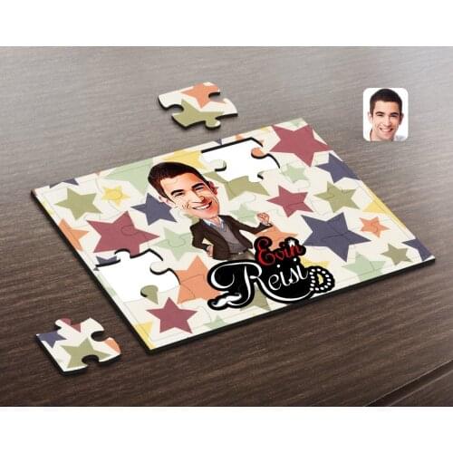 Personalized House Chieftain Caricature Of Wooden Puzzle-3 Decoration Girlfriends Gift Moment Happy Design Modern Quality reliable in-game