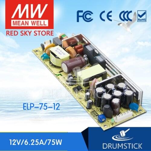 Prosperity MEAN WELL ELP-75-12 12V 5A meanwell ELP-75 12V 75W Single Output Switchina Power Supply PCB only