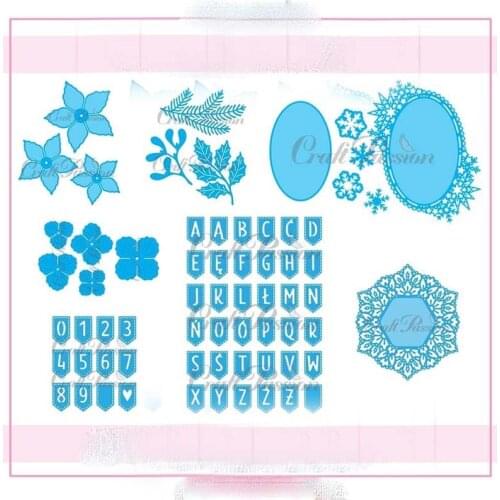 Various flowers and leaves Metal Cutting Dies for Scrapbooking Steel Craft Die Cut Embossing Paper Card Album Stencil