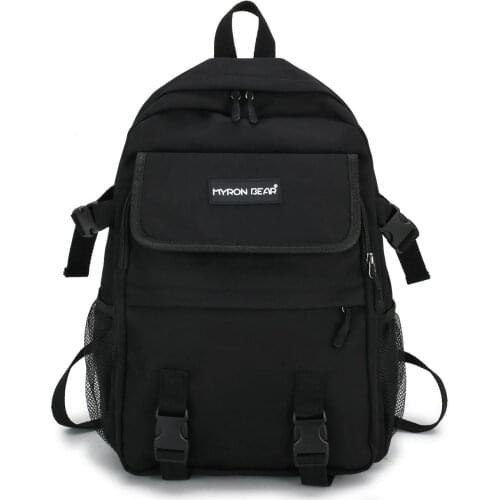 Harajuku Style School Bag Street Fashion High-capacity Student Travel Backbag Nylon Waterproof Anti-theft Backpacks