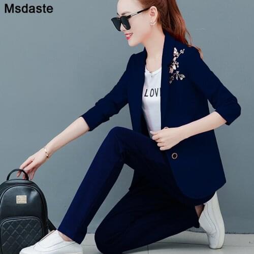 Tracksuits Women Clothing Set Set 3 Sportwear Jacket+tshirt+pants Casual Clothes Outfits Floral Female Track Suits and Sets