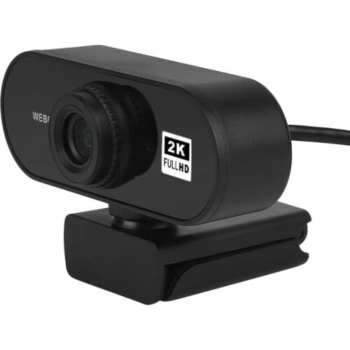 Fixed Focus 2K HD Webcam Built-in Microphone High-end Video Call Camera Computer Peripherals Web Camera For PC Laptop Dropship