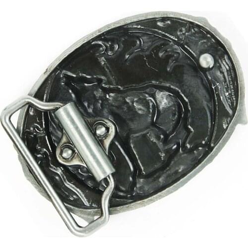 Vintage Belt Buckle Wolf Howl Totem Cowboy Western Belt Buckle Mens Gift