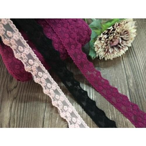 3 color DIY handmade accessories net yarn lace cotton embroidery lace width 3CM