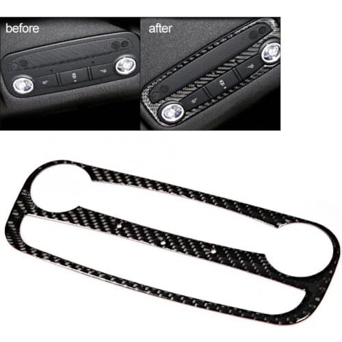 Car Carbon Fiber Reading Light Sticker Decoration Fit for Audi TT 8n 8J MK123 TTRS 2008 2009 2010 2011 2012 2013 2014