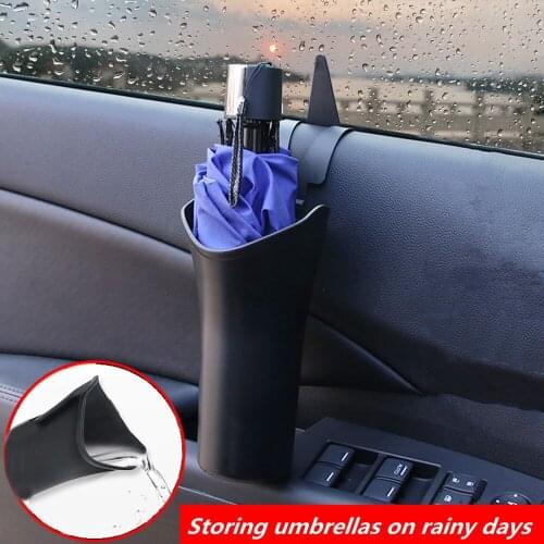 Car Umbrella Storage Bucket parasol holder Multifunctional Organizer Barrel Car ashtray trash can Waterproof Umbrella Sets