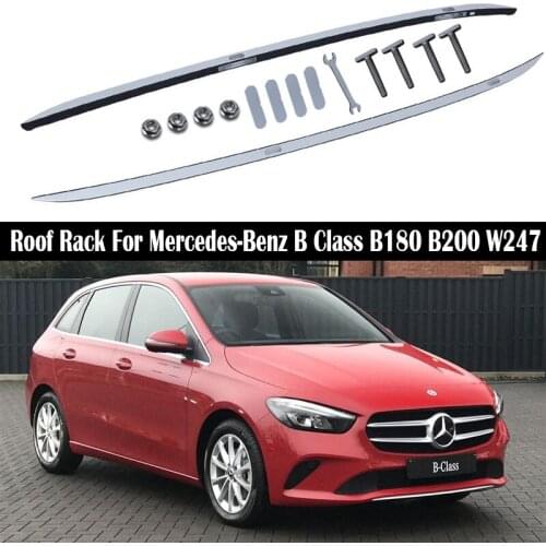 Aluminum Alloy Roof Rack For Mercedes-Benz B Class B180 B200 W247 2020 2021 Rails Luggage Carrier top Cross bar Rack Rail Boxes