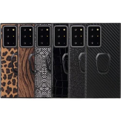 Case For Samsung Galaxy A51 A71 A21 A21S A02S A12 A42 A32 A10S A20S M30S Magnet Finger ring Stand leopard leather Glitter case