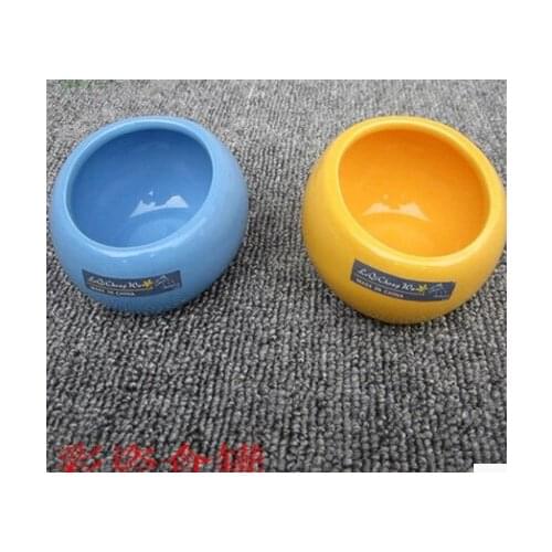Porcelain bird food cup ceramic cup anti rejection hamper cylinder bird food cans spill cup bird parrot food cup