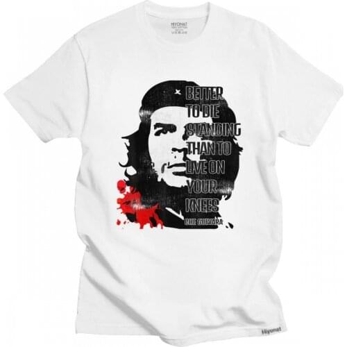 Classic Retro Che Guevara Tshirt Men Short Sleeved Graphic Cuba Cuban Revolution T Shirt Soft Cotton T-shirt Streetwear Tee Tops
