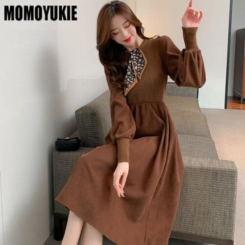 Momoyukie Fashionable Knitted Dresses