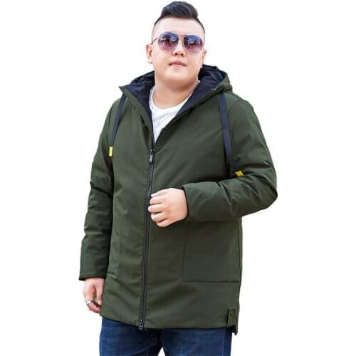 Mens Winter Large size L-12XL 13XL Hooded Warm Jacket Fashion Street Loose Short Jacket Winter Jacket Men 2020