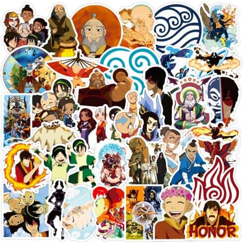 10/30/50PCS Avatar The Last Airbender Anime Stickers Skateboard Guitar Laptop Motorcycle Luggage Classic Toy Sticker for Kid