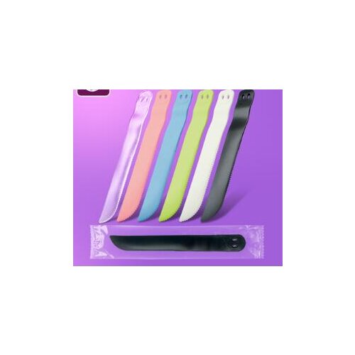 Disposable cutter, cake, fork, birthday scrub, thickened serrated smiley knife 100 pcs
