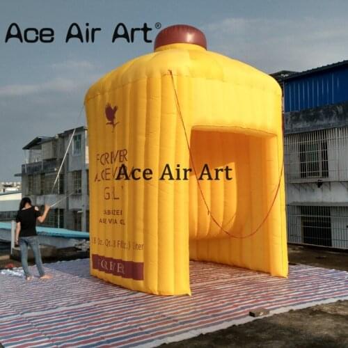 Amazing huge inflatable oiler shape,Lemonade color with CE air blower for advertising offered by Ace Air Art
