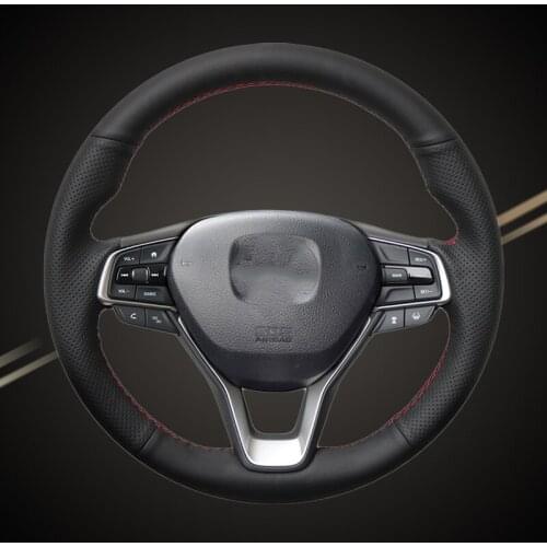 Auto Braid On The Steering Wheel Cover for Honda Accord 10 2018 2019 Insight 2019 DIY Car Braiding Covers Car-styling Accessory