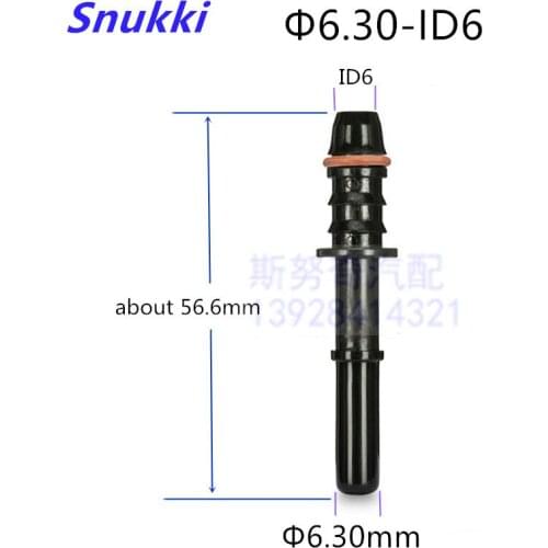 6.30 ID6 universal general Fuel line quick connector long lengthened male connector 5pcs a lot