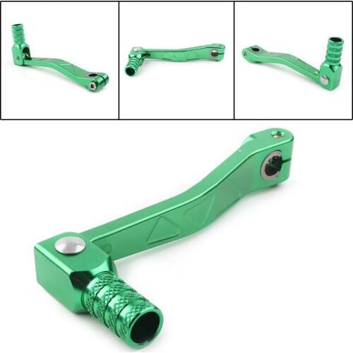 10mm CNC Aluminum Motorbike Folding Shifter Shift Lever for XR KLX BBR TTR Dirt Bike Sunl Coolster Universal Green
