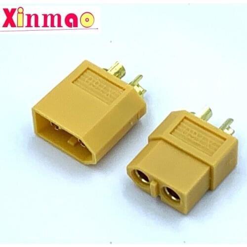 10PCS (5 Pairs) XT60 Yellow Battery Connector Set 4.5mm Male Female Gold Plated Banana Plug Connectors Plugs For RC Lipo Battery