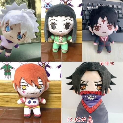 Anime HUNTER × HUNTER Illumi Killua Zoldyck Kulolo Hisoka Cosplay Props Toy Plush Stuffed Mini Doll Pendant Keychain Xmas Gifts