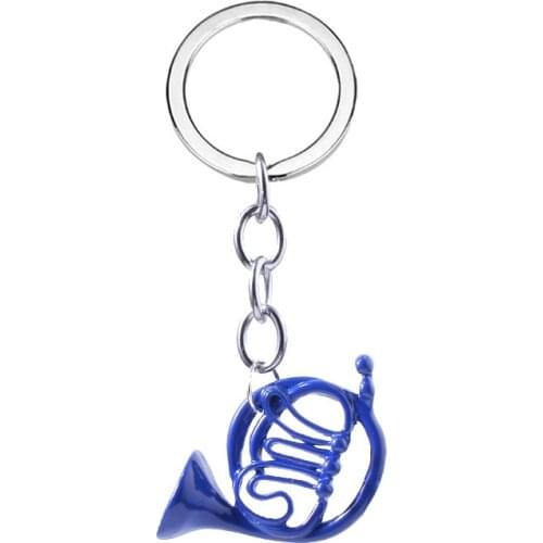 TV Series Sitcom How I Met Your Mother HIMYM Blue French Horn Alloy Keychain Key Chains Keyring Keyfob Key Chain Accessories