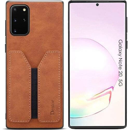 For Samsung Galaxy S21 Ultra Plus S20 S10 Note 10 5G Case Vintage Leather Elastic Card Slot Soft Matte Back Cover Coque Funda
