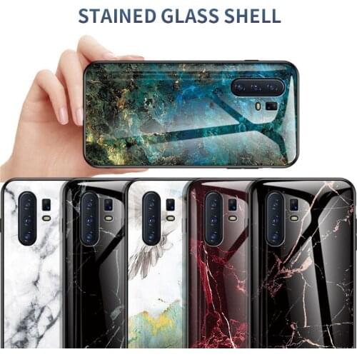 Luxury Marble Glass Case for vivo X30 X30Pro 5G Hard Back Cover for vivo X27 X23 X20 X20Plus X9 X9s Anti-fall Protection Cases