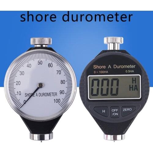 Digital Shore Hardness Tester / Rubber Hardness Tester A/0/C/D Type Tire / Silicone / Plastic Shore Durometer