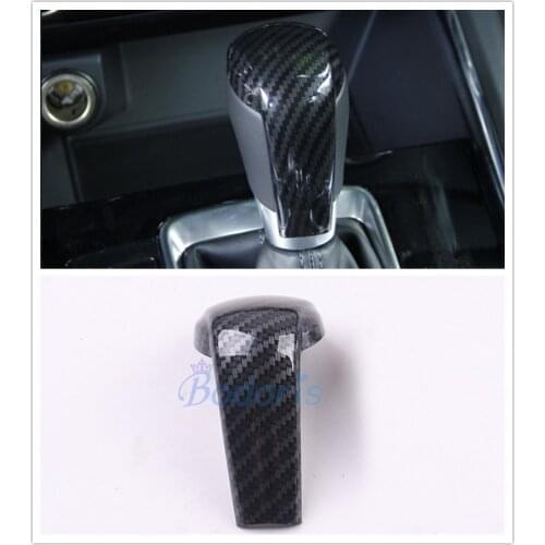 For Mazda 2 3 6 Axela ATENZA CX-3 CX-5 CX5 CX8 CX-9 2017 2018 2019 Carbon Fiber Color Gear Head Shift Knob Cover Trim Accessory
