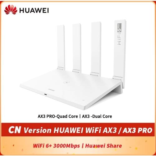 Global Version HUAWEI WiFi AX3 Pro Quad Core WiFi 6+ 3000Mbps Wireless Router Huawe WiFi AX3 Dual Core Amplifier NFC Easy Setup