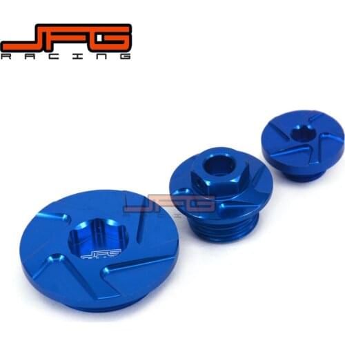 JFG ENGINE TIMING PLUG OIL FILLER PLUG 3 PIECES FOR YAMAHA YZ250F YZ450F 14-20 YZ250FX WR250F 15-20 YZ450FX WR450F 16-20