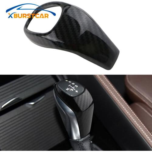 Xburstcar AT Car Gear Head Shift Knob Protection Cover Trim Fit for BMW X1 F48 2 Series F46 2015 - 2018 Accessories