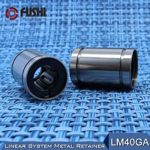 LM40GA Linear Ball Bearings 40x60x80mm ( 1 PC ) CNC Metal Steel Retainer Linear Bushing LM40UU Shaft 40MM LM40 GA Bearing