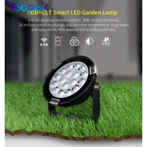 Mi.light 25W RGB+CCT LED Garden Light IP65 Waterproof Outdoor Lighting AC85-265V FUTC05