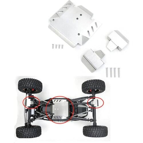 Upgrading Stainless Steel Armor + Protector Plate Metal chassis armor Anti-collision plate For Axial 1/10 RBX10 Ryft
