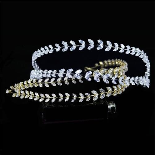 Fashion Flower Zircon Crystal Headbands for Women Hair Accessories Silver Color Crown Wedding Bridal Hair Jewelry Headpiece Gift